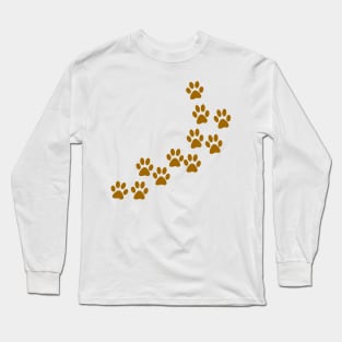 my dog's footprints Long Sleeve T-Shirt